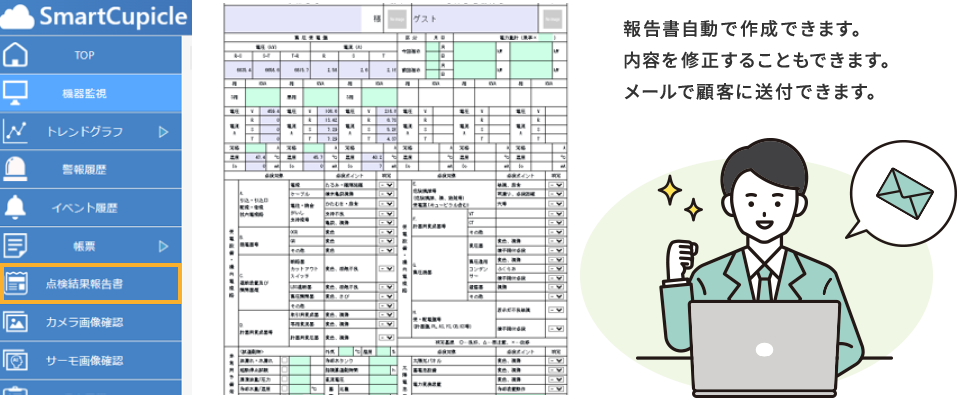 充実の管理システム!